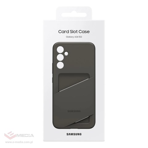 Samsung Card Slot Cover etui Samsung Galaxy A34 5G pokrowiec portfel na kartę czarne (EF-OA346TBEGWW)