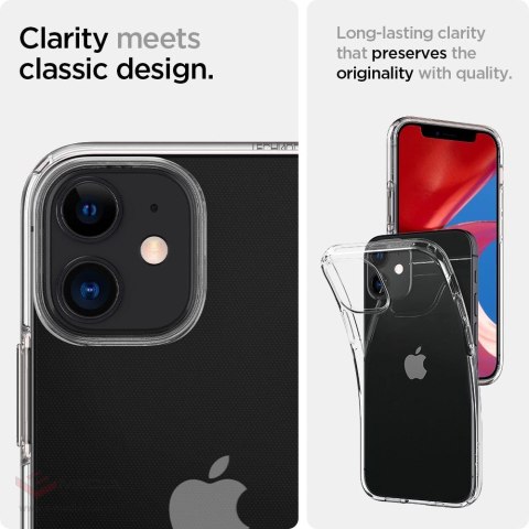 Etui Spigen Liquid Crystal na iPhone 12 mini - przezroczyste