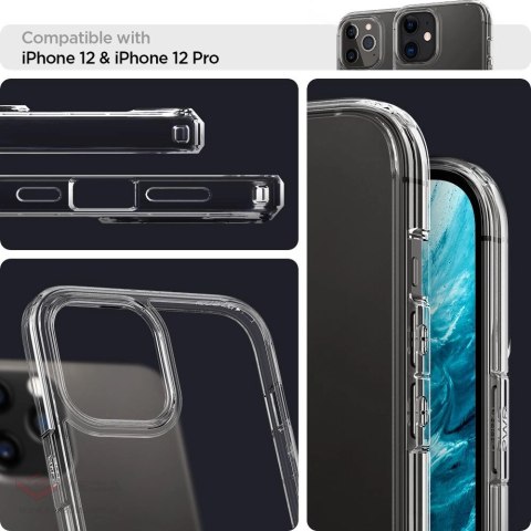 Etui Spigen Ultra Hybrid na iPhone 12 / iPhone 12 Pro - przezroczyste