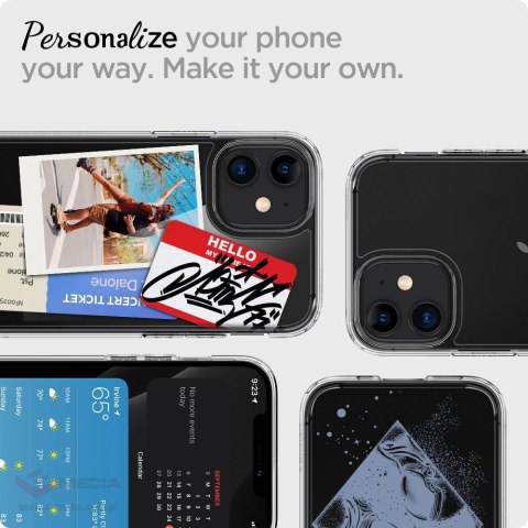 Etui Spigen Ultra Hybrid na iPhone 12 mini - przezroczyste