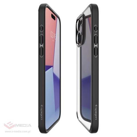 Etui Spigen Ultra Hybrid na iPhone 15 Pro - czarny mat