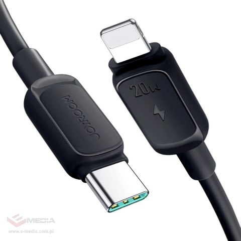 Kabel Joyroom Multi-Color Series A14 USB-C / Lightning 20W 1.2 m - czarny