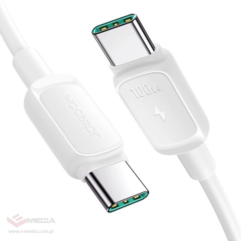 Kabel Joyroom Multi-Color Series A14 USB-C / USB-C 100W 1.2 m - biały