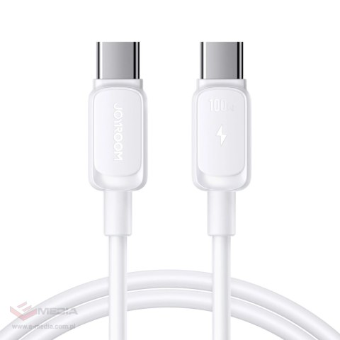 Kabel Joyroom Multi-Color Series A14 USB-C / USB-C 100W 1.2 m - biały