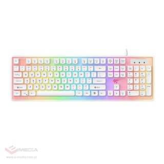 Klawiatura Gamingowa Havit KB876L RGB (biała)