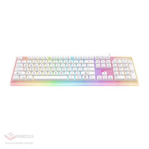 Klawiatura Gamingowa Havit KB876L RGB (biała)