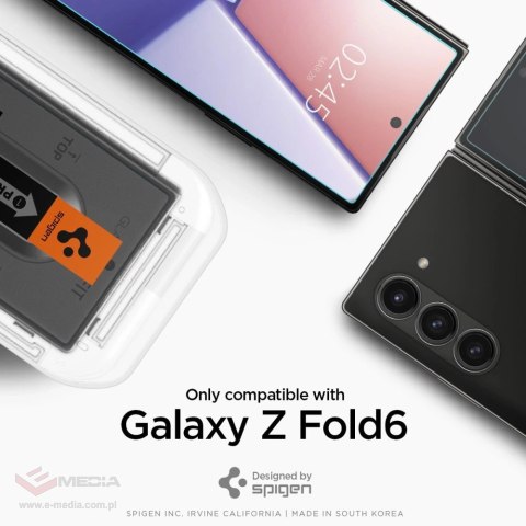 Szkło hartowane Spigen Glas.tR EZ Fit na Samsung Galaxy Z Fold 6 - 2 szt.