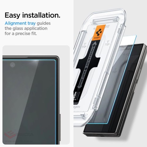 Szkło hartowane Spigen Glas.tR EZ Fit na Samsung Galaxy Z Fold 6 - 2 szt.