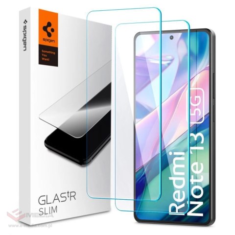 Szkło hartowane Spigen Glas.tR Slim na Xiaomi Redmi Note 13 5G - 2 szt.