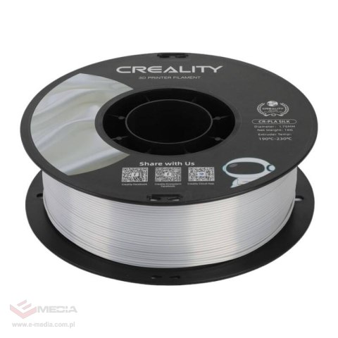 Filament CR-Silk PLA Creality (Srebrny)