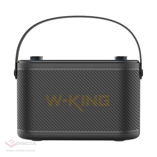 Głośnik bezprzewodowy Bluetooth W-KING H10 120W + 2 mikrofony (czarny)