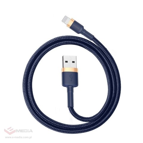Kabel USB Lightning Baseus Cafule 1.5A 2m (złoto-granatowy)