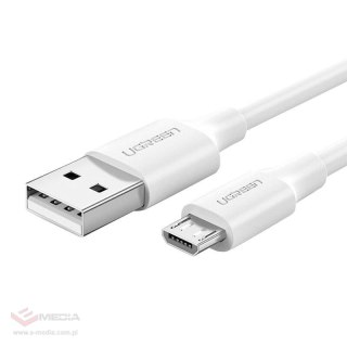 Kabel USB do Micro USB UGREEN	US289 QC 3.0 2.4A 0.50m (biały)