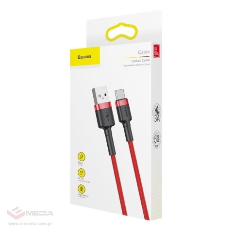 Kabel USB do USB-C Baseus Cafule 2A 2m (czerwony)