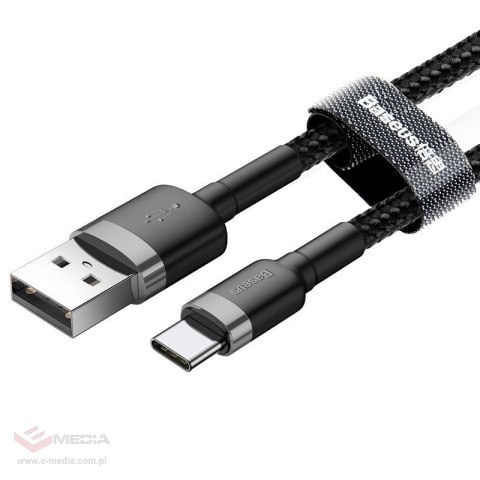 Kabel BASEUS Cafule USB-A-USB-C 2m (szaro-czarny)