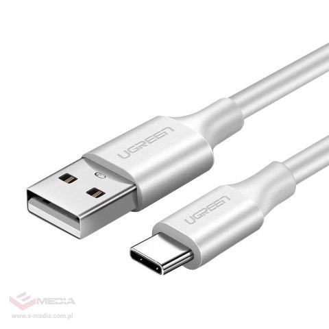 Kabel USB do USB-C QC3.0 UGREEN US287 0.5m (biały)