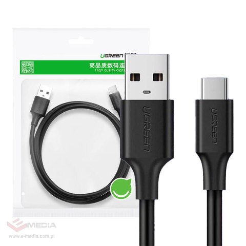 Kabel USB do USB-C UGREEN US287 0,25m (czarny)