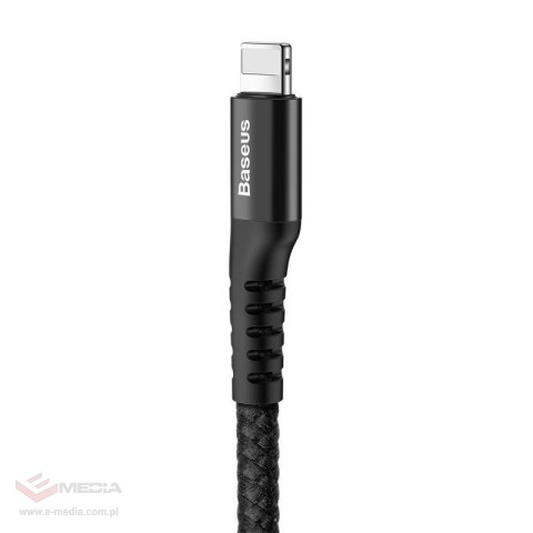 Kabel sprężynowy Lightning Baseus Spring 1m 2A (czarny)