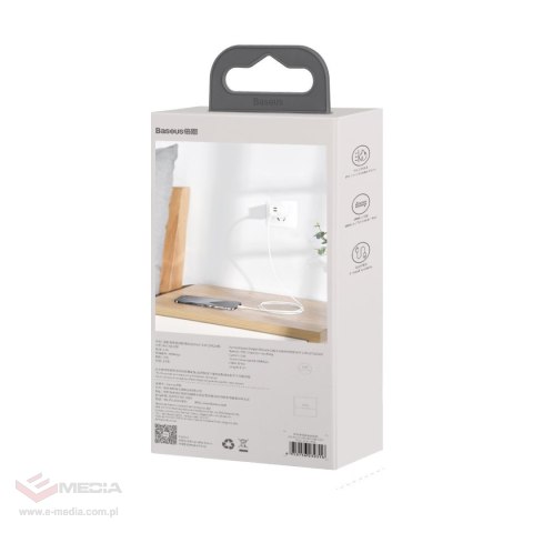 Kabel USB-C do Lightning Baseus Simple Wisdom, PD, 20W, 1.5m (biały) 2szt.