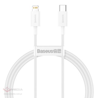 Kabel USB-C do Lightning Baseus Superior Series, 20W, PD, 1m (biały)