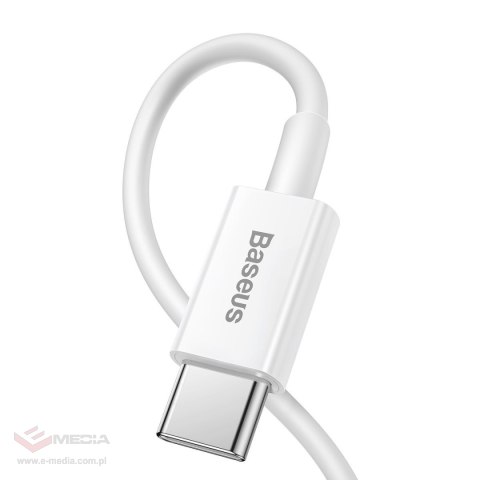 Kabel USB-C do Lightning Baseus Superior Series, 20W, PD, 1m (biały)