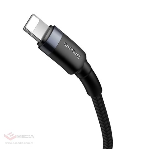 Kabel USB-C do Lightning PD Baseus Cafule, 18W, 1m (czarno-szary)