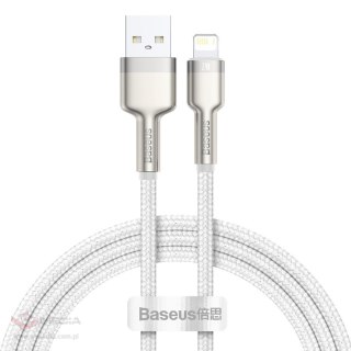 Kabel USB do Lightning Baseus Cafule, 2.4A, 1m (biały)