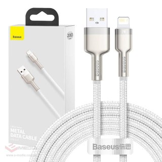 Kabel USB do Lightning Baseus Cafule, 2.4A, 2m (biały)