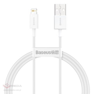 Kabel USB do Lightning Baseus Superior Series, 2.4A, 1m (biały)