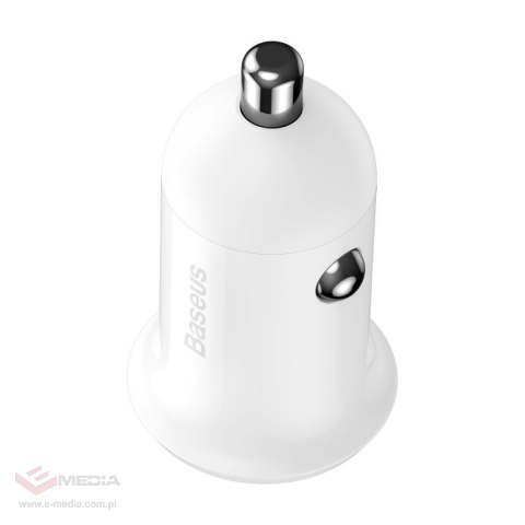 Ładowarka samochodowa Baseus Grain Pro 2x USB 4.8A (biała)