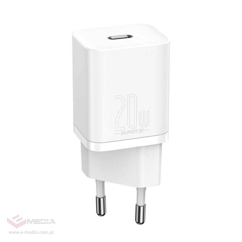 Ładowarka sieciowa Baseus Super Si Quick Charger 1C 20W (biała)