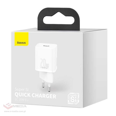 Ładowarka sieciowa Baseus Super Si Quick Charger 1C 20W (biała)