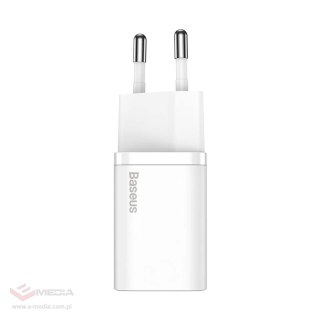 Ładowarka sieciowa Baseus Super Si Quick Charger 1C 20W z przewodem USB-C do Lightning 1m (biała)