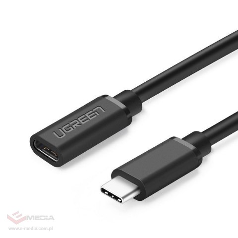 Kabel UGREEN ED008 przedłużacz USB-C-USB-C 0.5m (czarny)
