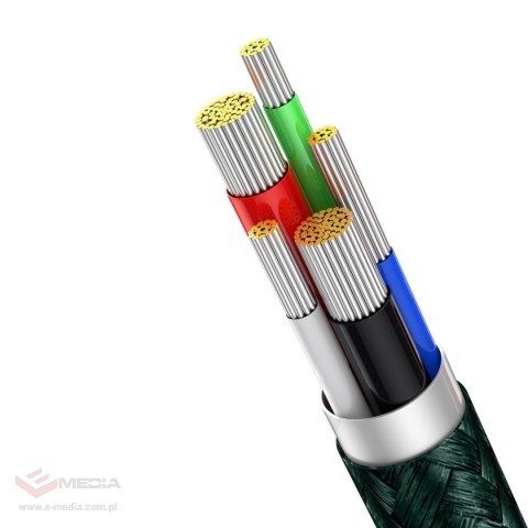 Kabel USB-C do Lightning Baseus Display, PD, 20W, 2m (zielony)
