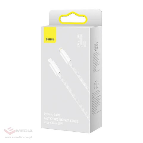 Kabel USB-C do Lightning Baseus Dynamic Series, 20W, 2m (biały)