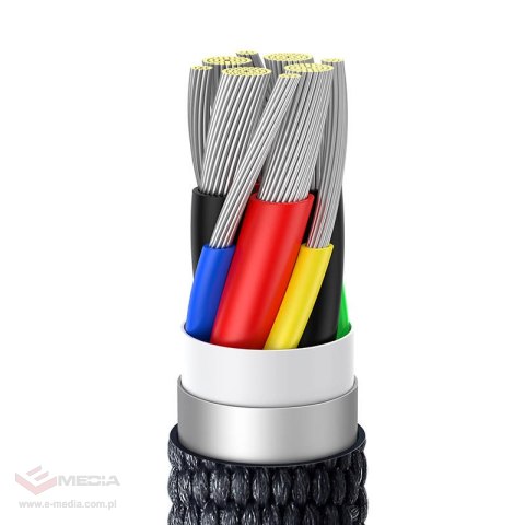 Kabel USB-C do USB-C Baseus Crystal Shine, 100W, 2m (czarny)