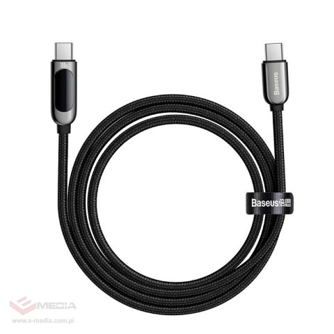 Kabel USB-C do USB-C Baseus Display, 100W, 2m (czarny)