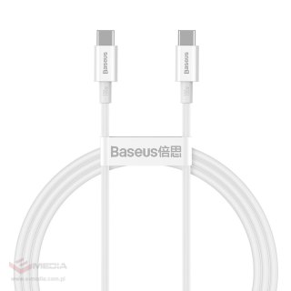 Kabel USB-C do USB-C Baseus Superior Series, 100W, 1m (biały)