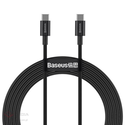 Kabel USB-C do USB-C Baseus Superior Series, 100W, 2m (czarny)