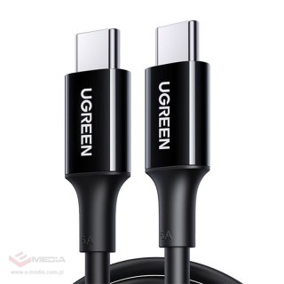 Kabel USB-C do USB-C UGREEN US300, 100W, 5A, 1m (czarny)