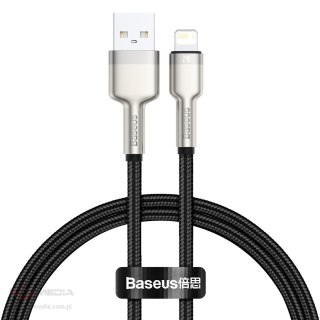 Kabel USB do Lightning Baseus Cafule, 2.4A, 0,25m (czarny)