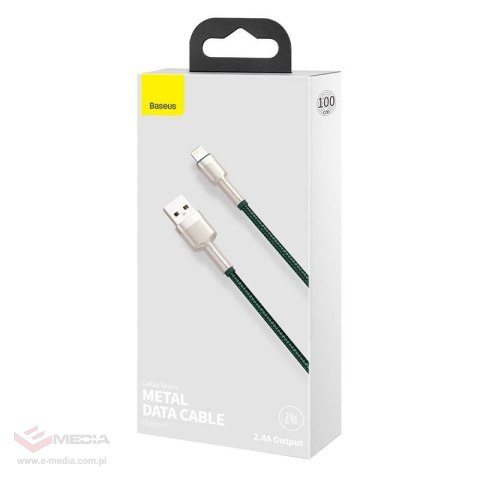 Kabel BASEUS Cafule USB-A-Lightning 1m (zielony)