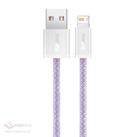 Kabel USB do Lightning Baseus Dynamic, 2.4A, 2m (Fioletowy)