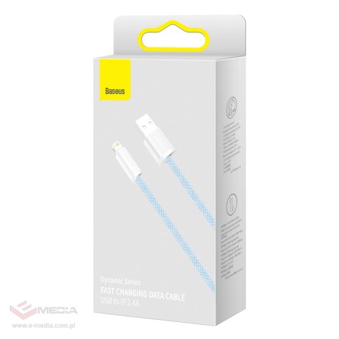 Kabel USB do Lightning Baseus Dynamic, 2.4A, 2m (niebieski)