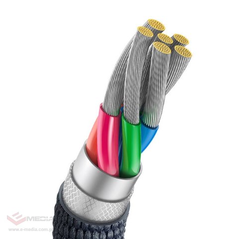 Kabel USB do USB-C Baseus Crystal Shine, 100W, 1.2m (czarny)