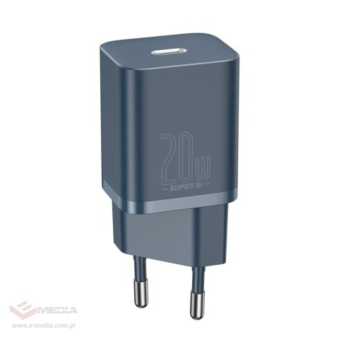 Ładowarka sieciowa Baseus Super Si Quick Charger 1C 20W z przewodem USB-C do Lightning 1m (niebieska)