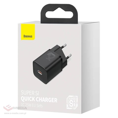 Ładowarka sieciowa Baseus Super Si Quick Charger 1C 25W (czarna)