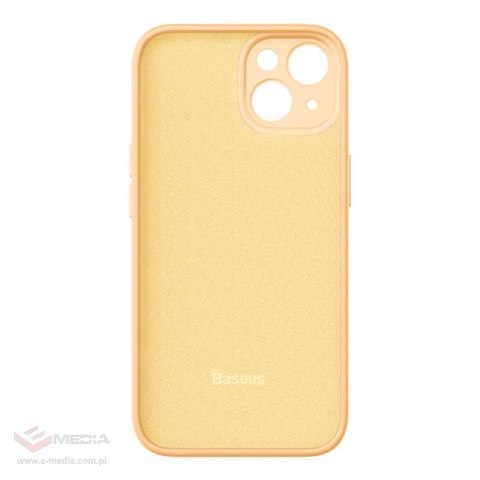 Etui Baseus Liquid Silica Gel do iPhone 14 Plus (żółte) +szkło hartowane +zestaw czyszczący