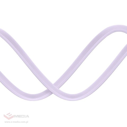 Kabel USB 3w1 Baseus Bright Mirror 2, micro USB / Lightning / USB-C, płaski, 3.5A, 1.1m (fioletowy)